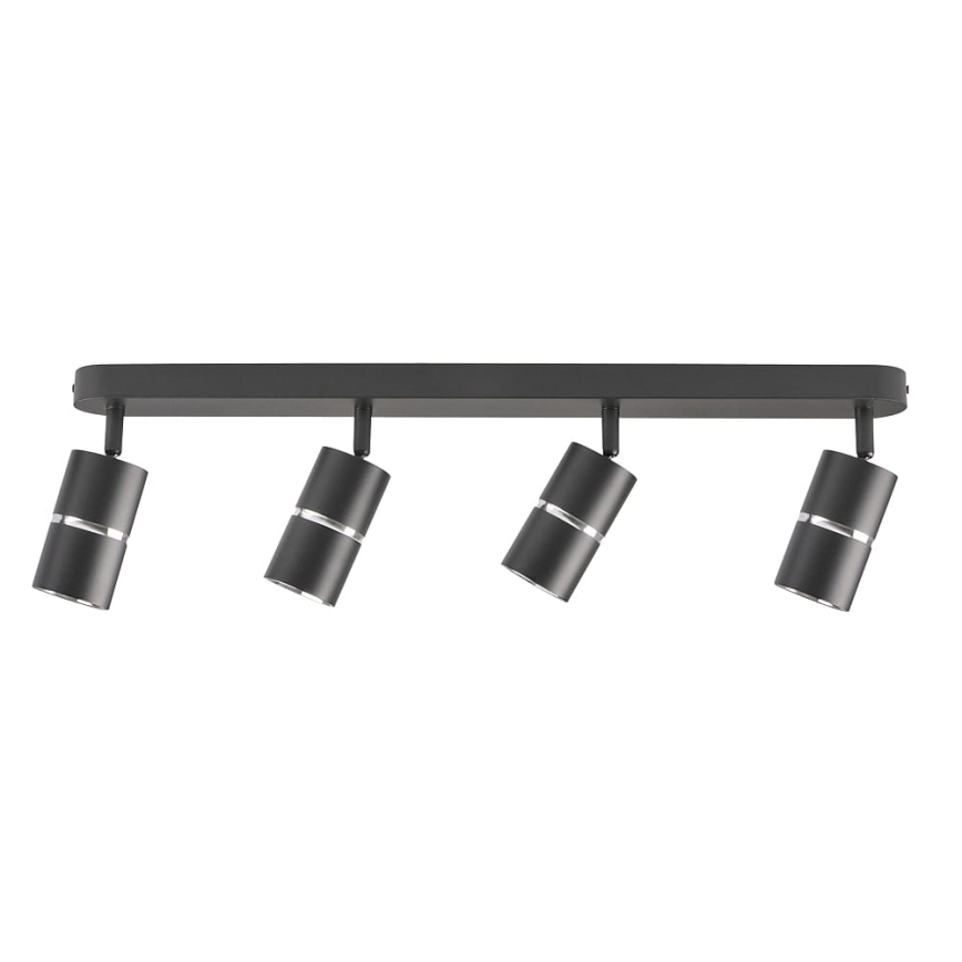 Точковий світильник BAMBOO 4xGU10/10W/230V чорний