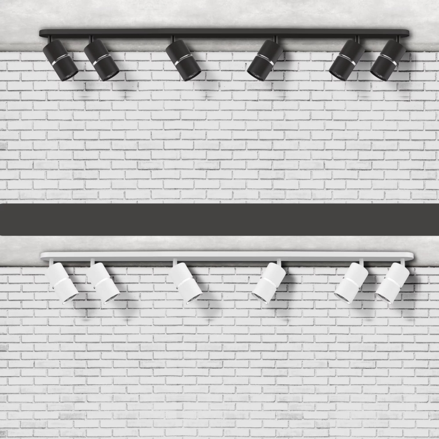 Точковий світильник BAMBOO 6xGU10/10W/230V чорний