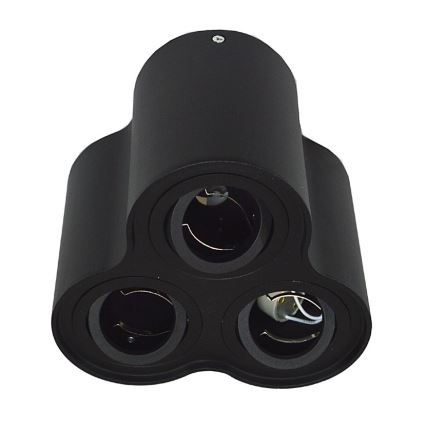Точковий світильник BAROCO 3xGU10/30W/230V чорна