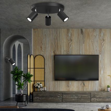 Точковий світильник BELLO 2xGU10/8W/230V чорний