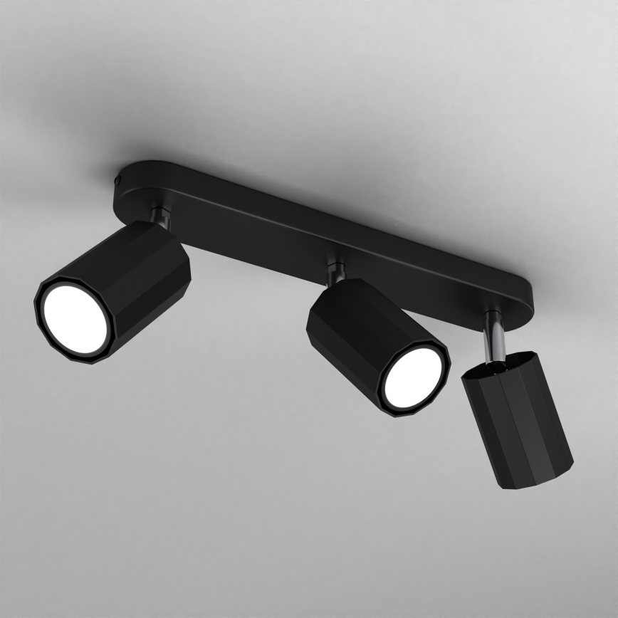 Точковий світильник BELLO 3xGU10/8W/230V чорний