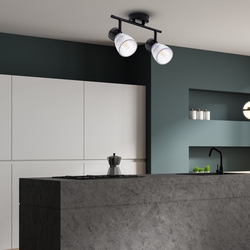 Точковий світильник BEST 2xE14/40W/230V чорний