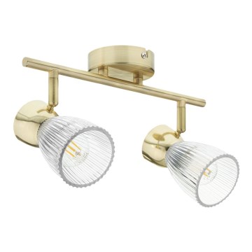 Точковий світильник BEST 2xE14/40W/230V золотий