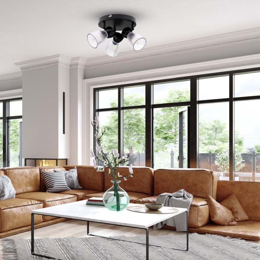 Точковий світильник BEST 3xE14/40W/230V чорний