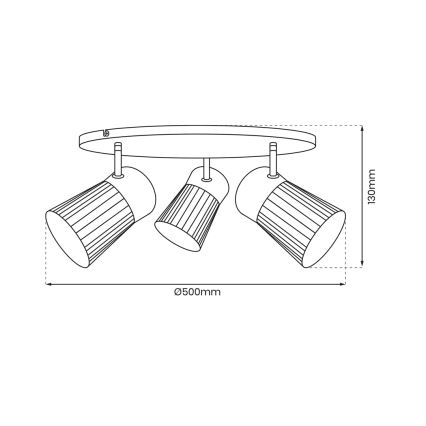 Точковий світильник BEST 3xE14/40W/230V чорний