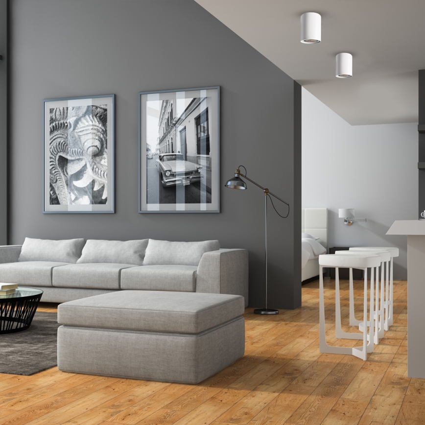 Точковий світильник BIMA 1xGU10/25W/230V круглий білий