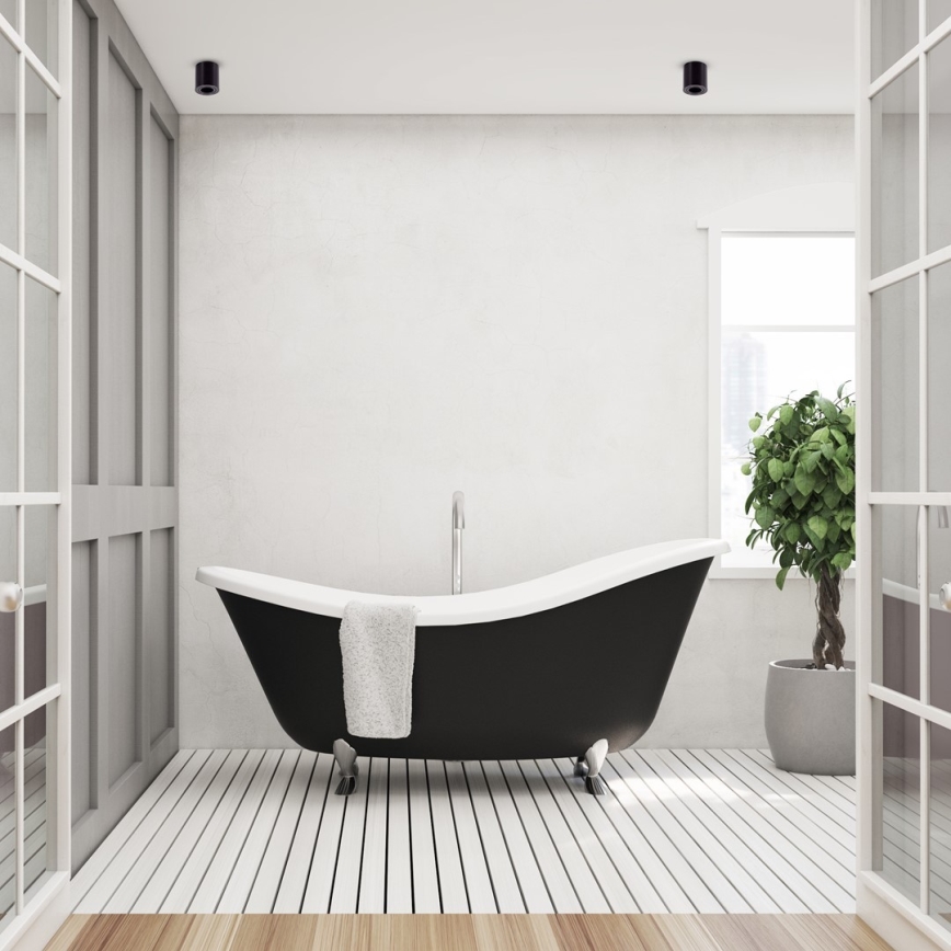 Точковий світильник BIMA 1xGU10/25W/230V круглий чорний