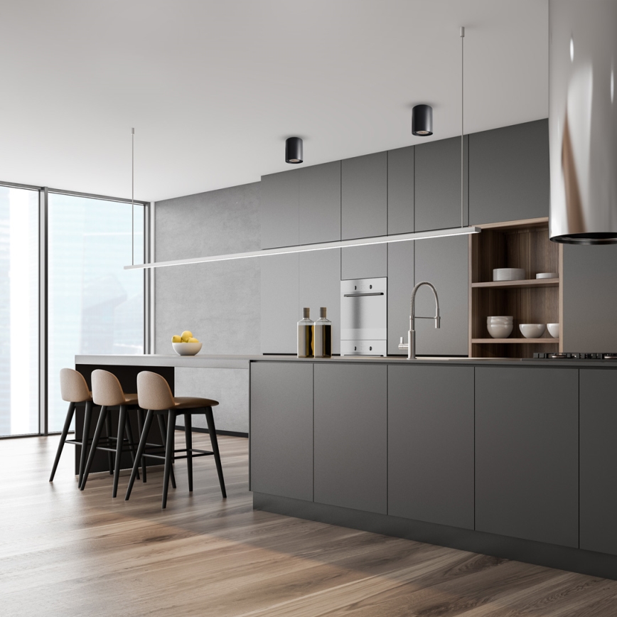 Точковий світильник BIMA 1xGU10/25W/230V круглий чорний