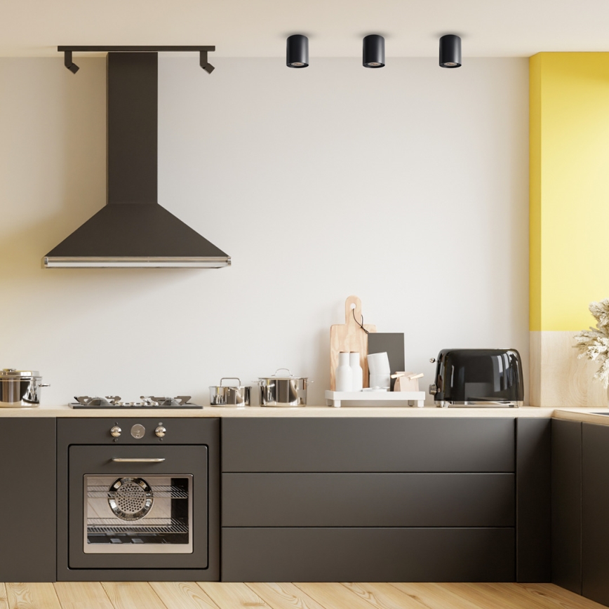 Точковий світильник BIMA 1xGU10/25W/230V круглий чорний