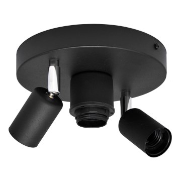 Точковий світильник CENTRO 3xE27/15W/230V чорний