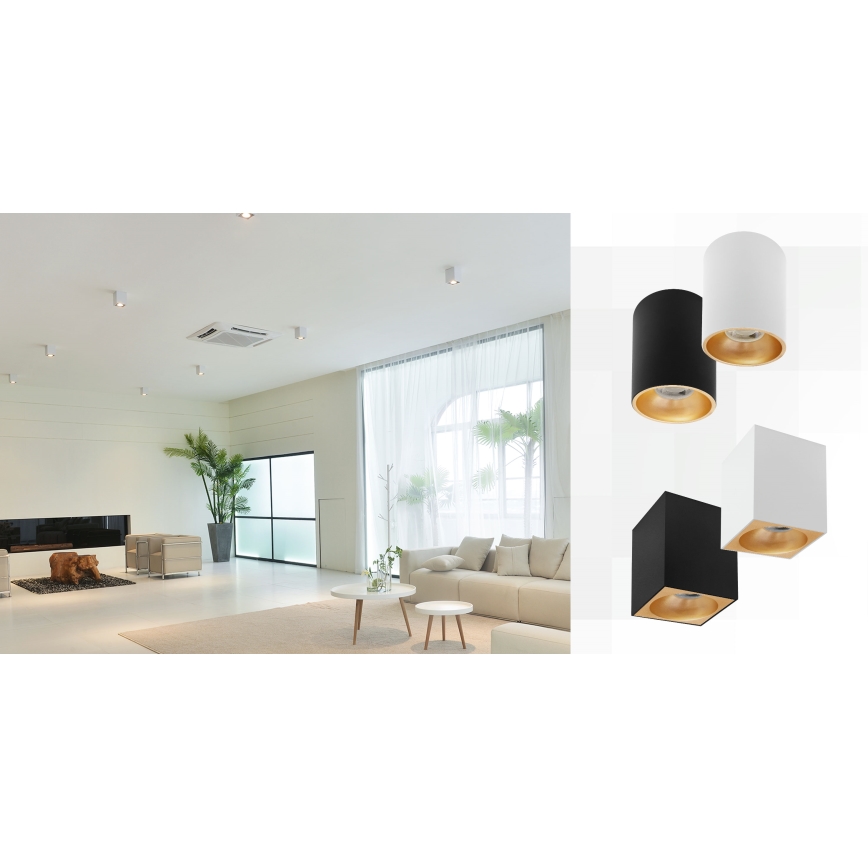 Точковий світильник CHLOE 1xGU10/50W/230V квадратний білий