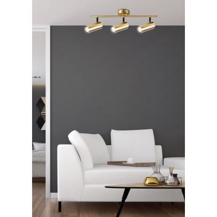 Точковий світильник COLLY 3xGU10/15W/230V золотий