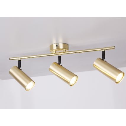 Точковий світильник COLLY 3xGU10/15W/230V золотий