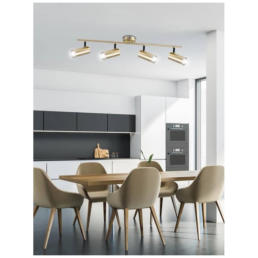 Точковий світильник COLLY 4xGU10/15W/230V золотий