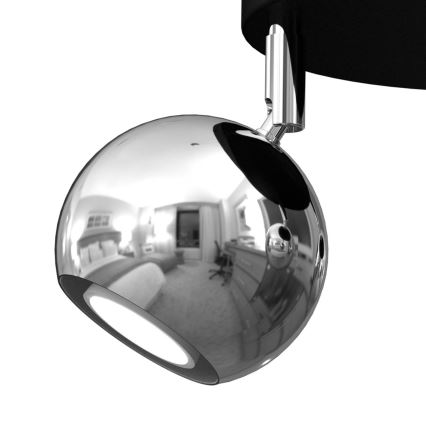 Точковий світильник COMET 3xGU10/8W/230V чорний/глянцевий хром