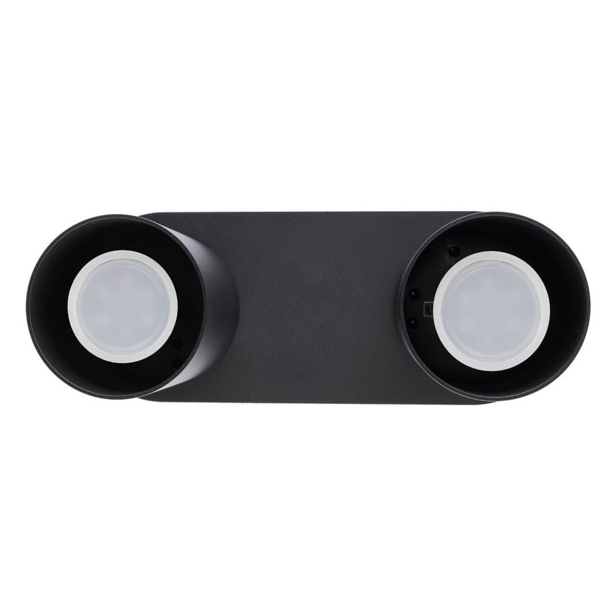 Точковий світильник CREEP 2xGU10/25W/230V чорна