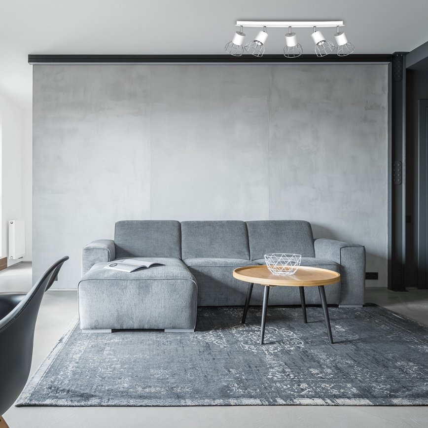 Точковий світильник DANTE 5xGU10/25W/230V білий/блискучий хром