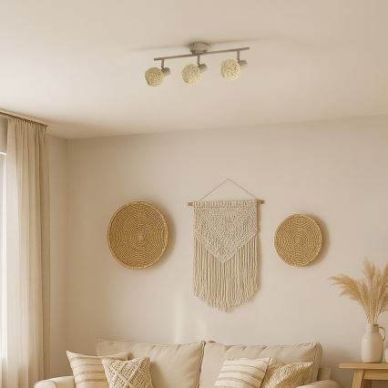 Точковий світильник DEX 3xE14/10W/230V бежевий/кремовий