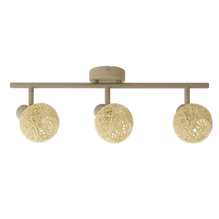 Точковий світильник DEX 3xE14/10W/230V бежевий/кремовий