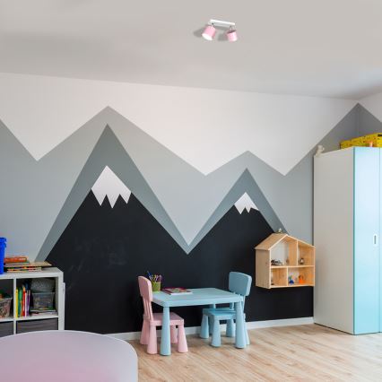 Точковий світильник DIXIE 2xGX53/11W/230V рожевий