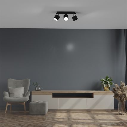 Точковий світильник DIXIE 3xGX53/11W/230V чорний