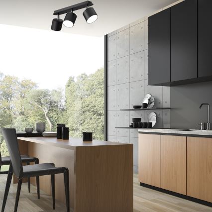 Точковий світильник DIXIE 3xGX53/11W/230V чорний