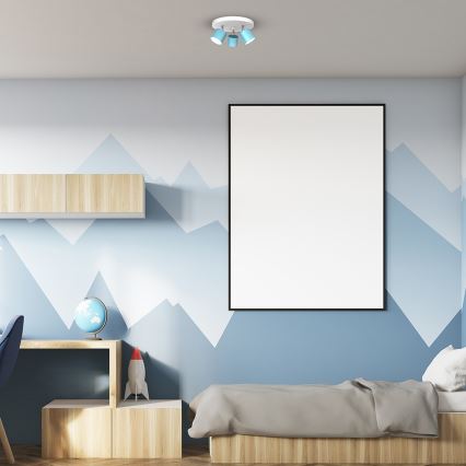 Точковий світильник DIXIE 3xGX53/11W/230V синій