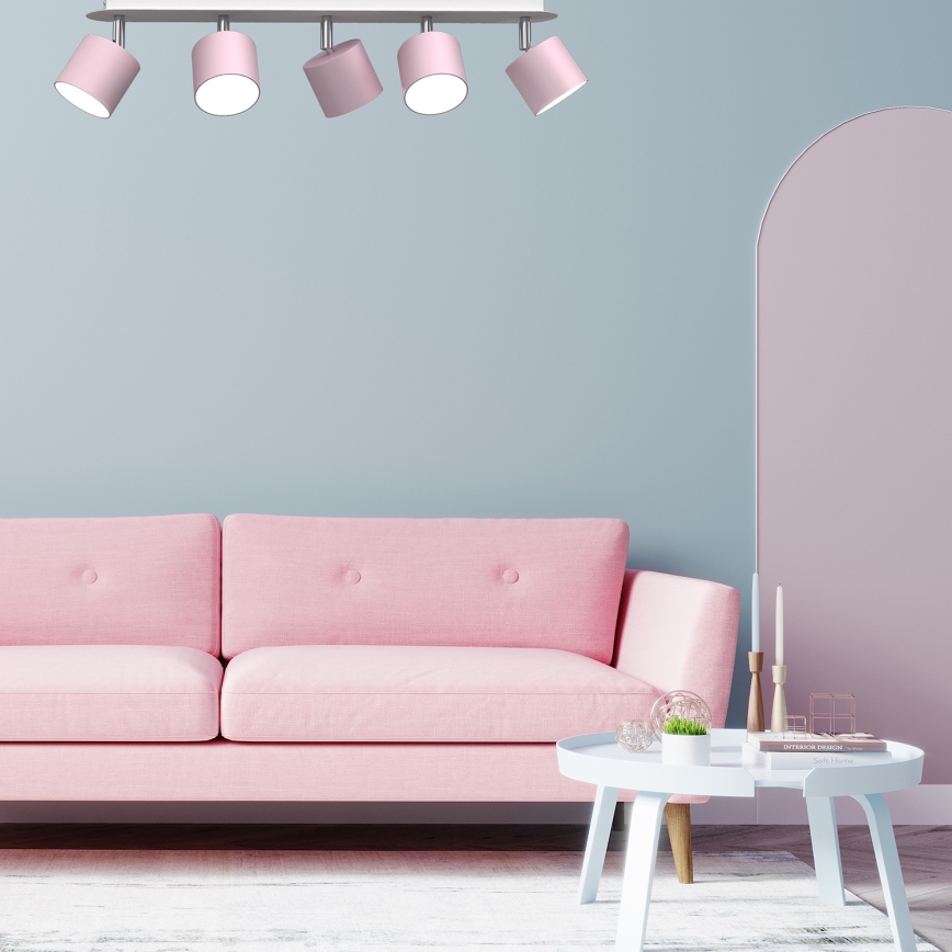 Точковий світильник DIXIE 5xGX53/11W/230V рожевий