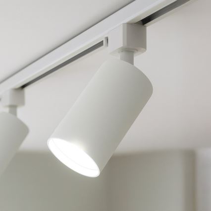 Точковий світильник для 1-фазної трекової системи TIGER 1xGU10/10W/230V білий