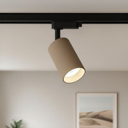 Точковий світильник для однофазної трекової системи PIPE 1xGU10/10W/230V бежевий