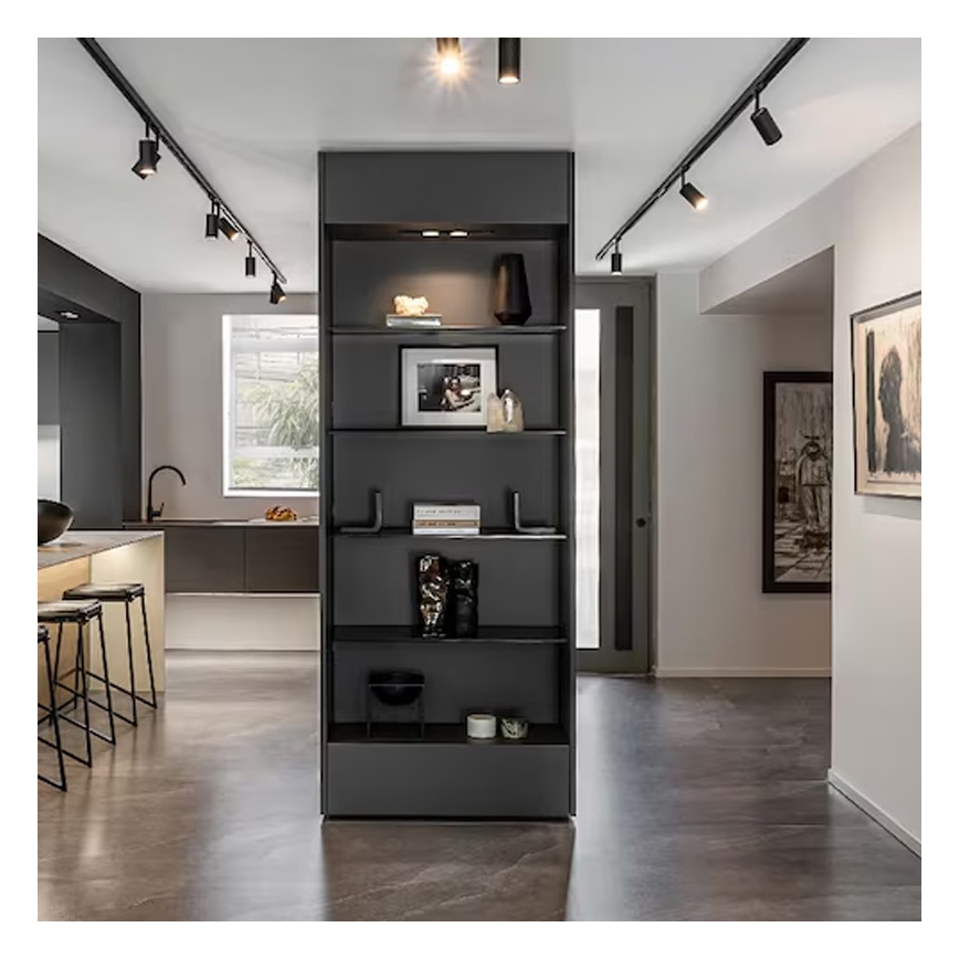 Точковий світильник для трекової системи 8xGU10/25W/230V 4 м чорний