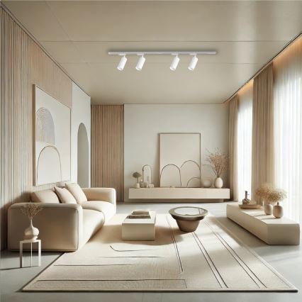 Точковий світильник для трекової системи MICA 4xGU10/10W/230V білий