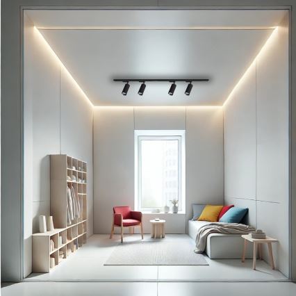 Точковий світильник для трекової системи MICA 4xGU10/10W/230V чорний