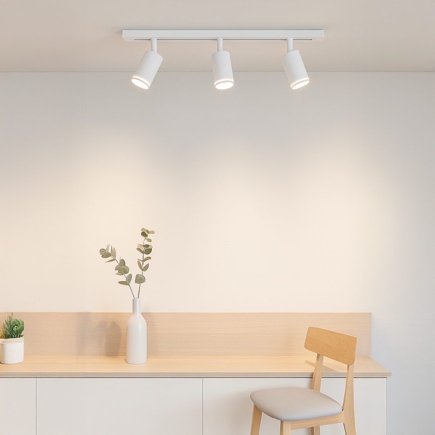 Точковий світильник для трекової системи PIPE 3xGU10/10W/230V білий