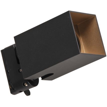 Точковий світильник для трекової системи SQUARE 3xGU10/10W/230V + 1 м трекова система чорний