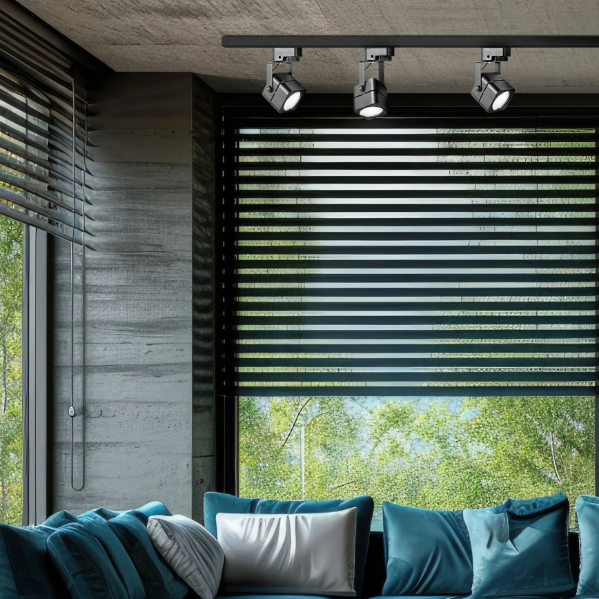 Точковий світильник для трекової системи VIENNA 3xGU10/10W/230V чорний