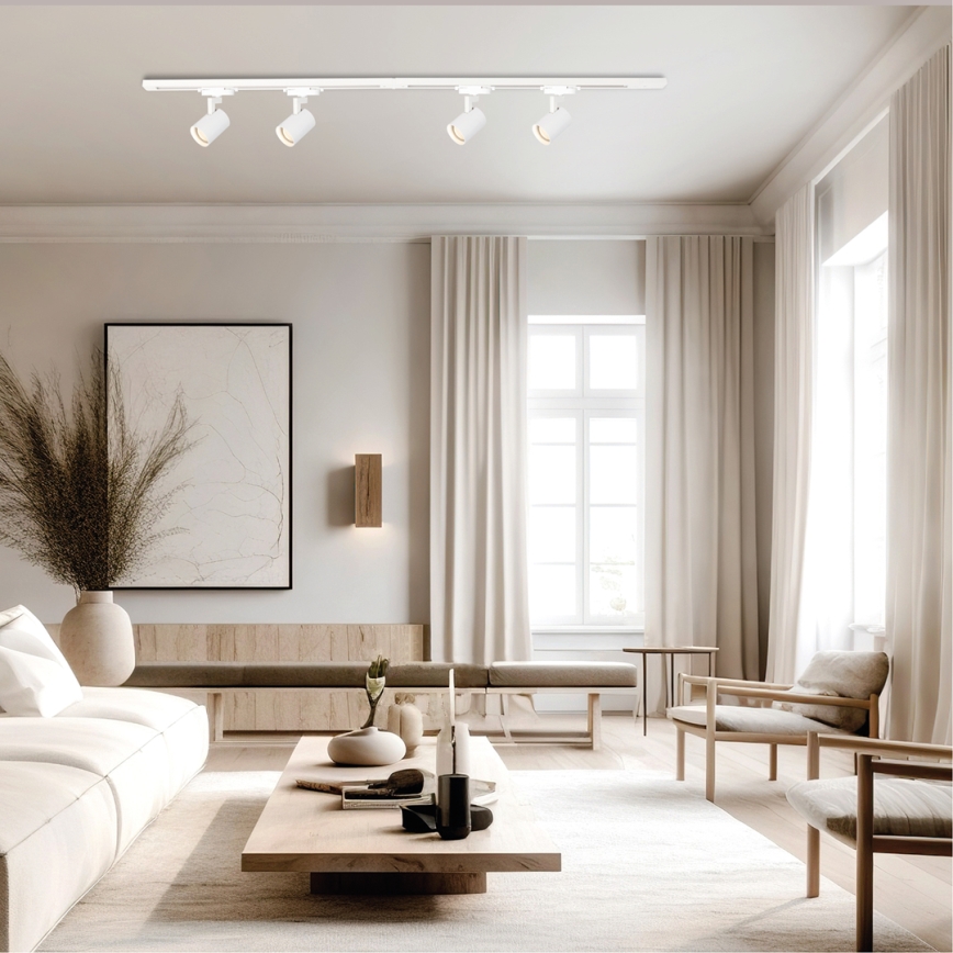 Точковий світильник для трекової системи VOLF 4xGU10/10W/230V білий