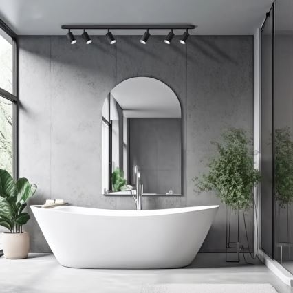 Точковий світильник для ванної кімнати TURYN 6xGU10/10W/230V IP44 чорний