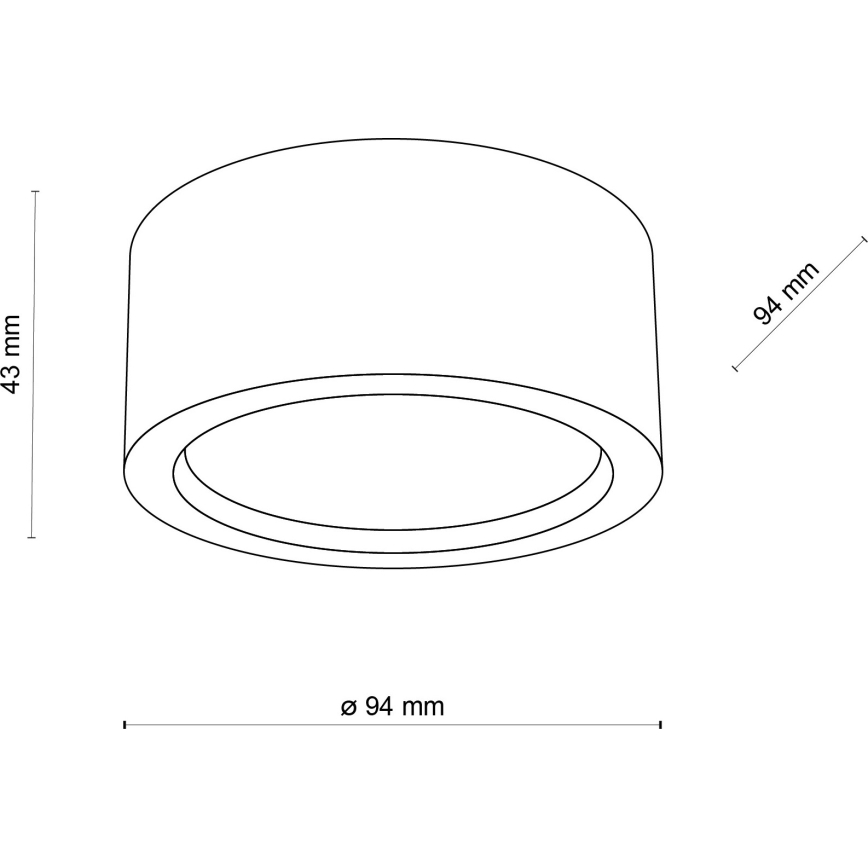 Точковий світильник EVE 1xGX53/11W/230V бук