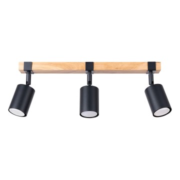 Точковий світильник FAGER 3xGU10/10W/230V чорний