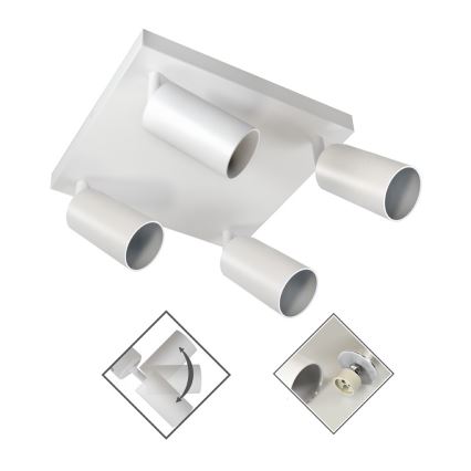 Точковий світильник FARGO 4xGU10/30W/230V біла