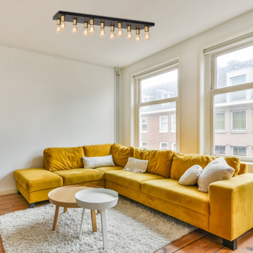 Точковий світильник FILO 11xE27/60W/230V чорний/золотий