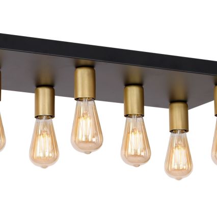 Точковий світильник FILO 11xE27/60W/230V чорний/золотий