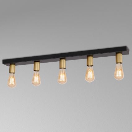 Точковий світильник FILO 5xE27/60W/230V чорний/золотий