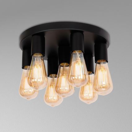 Точковий світильник FILO 7xE27/60W/230V чорний