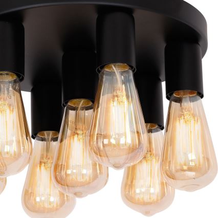 Точковий світильник FILO 7xE27/60W/230V чорний