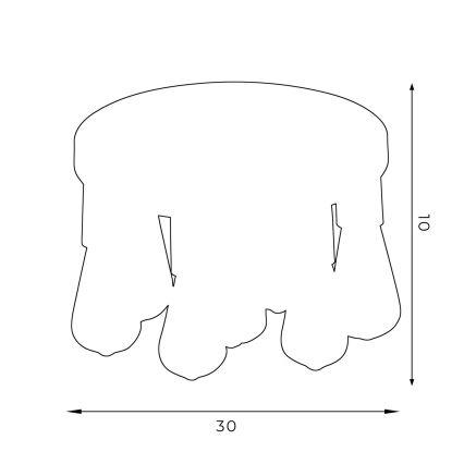 Точковий світильник FILO 7xE27/60W/230V чорний