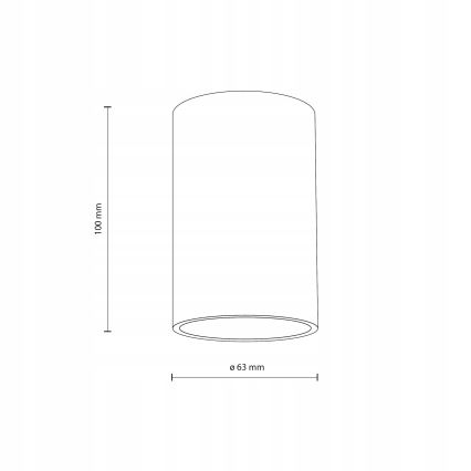 Точковий світильник FLARE 1xGU10/10W/230V 10 см білий