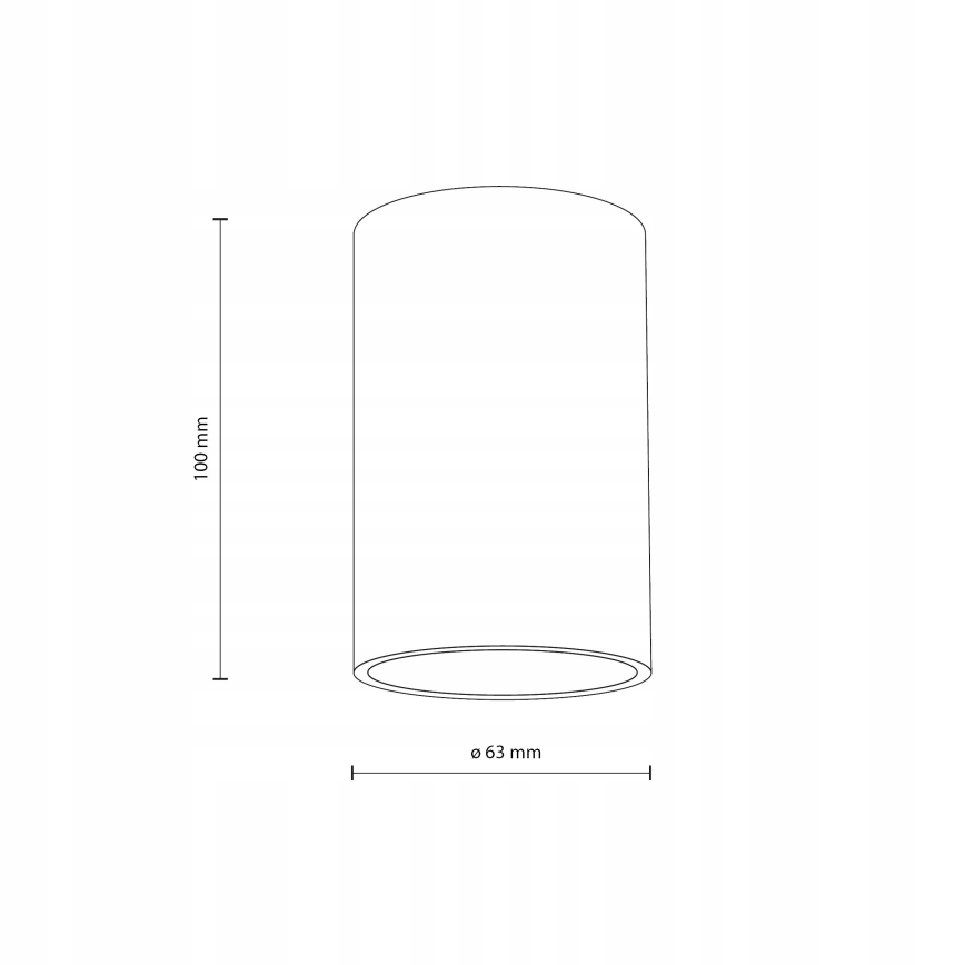 Точковий світильник FLARE 1xGU10/10W/230V 10 см білий