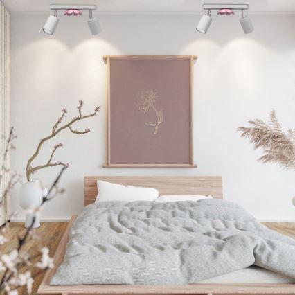 Точковий світильник FLOWER 2xGU10/8W/230V білий